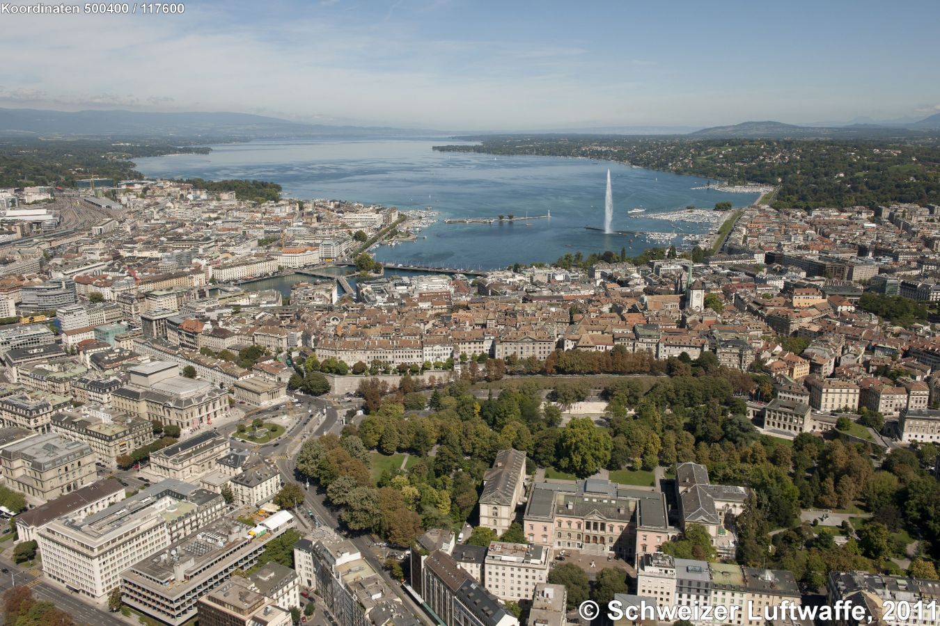 Genf / Genève, im Vordergrund; Universität (Position: 2'500'125.79, 1'117'230.75)